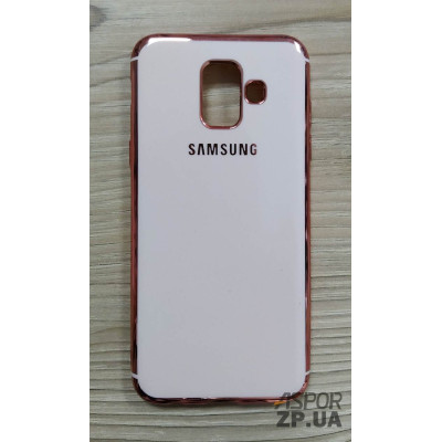 Накладка кольорова з окантовкою для Samsung A6 2018/A600- рожеве золото Накладка кольорова з окантовкою для Samsung A6 2018/A600- рожеве золото