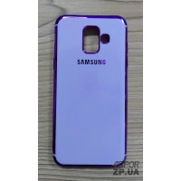 Накладка кольорова з окантовкою для Samsung A6 2018/A600- фіолетовий Накладка кольорова з окантовкою для Samsung A6 2018/A600- фіолетовий