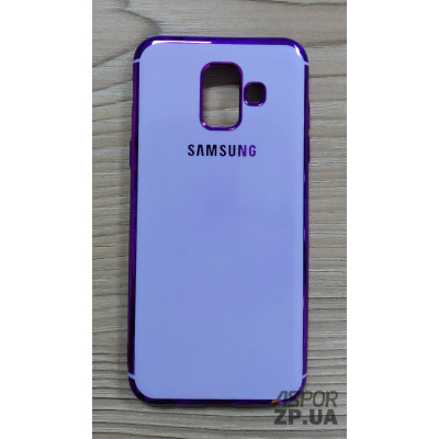 Накладка кольорова з окантовкою для Samsung A6 2018/A600- фіолетовий Накладка кольорова з окантовкою для Samsung A6 2018/A600- фіолетовий