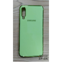 Накладка кольорова з окантовкою для Samsung A70/A705- зелений