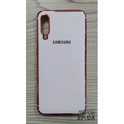 Накладка кольорова з окантовкою для Samsung A70/A705- рожеве золото Накладка кольорова з окантовкою для Samsung A70/A705- рожеве золото