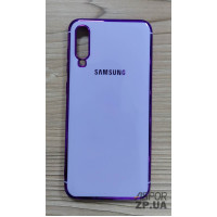 Накладка кольорова з окантовкою для Samsung A70/A705- фіолетовий