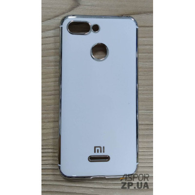Накладка кольорова з окантовкою для Xiaomi Redmi 6- білий Накладка кольорова з окантовкою для Xiaomi Redmi 6- білий