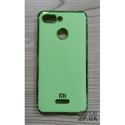 Накладка кольорова з окантовкою для Xiaomi Redmi 6- зелений Накладка кольорова з окантовкою для Xiaomi Redmi 6- зелений