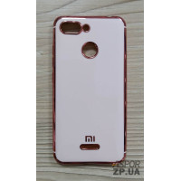 Накладка кольорова з окантовкою для Xiaomi Redmi 6- рожеве золото