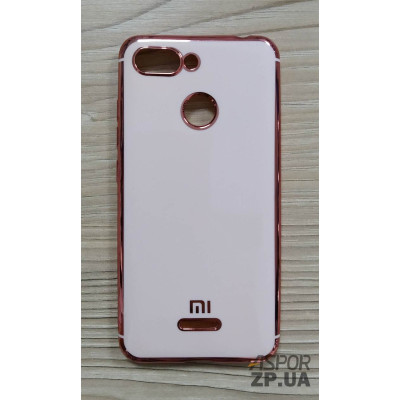 Накладка кольорова з окантовкою для Xiaomi Redmi 6- рожеве золото Накладка кольорова з окантовкою для Xiaomi Redmi 6- рожеве золото