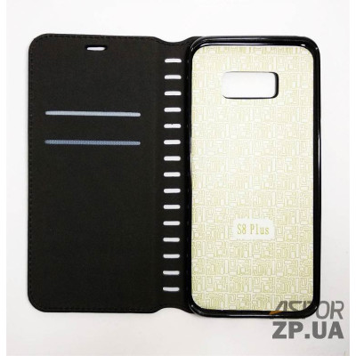 Чохол-книжка Leather Folio для Samsung S8 Plus- чорний