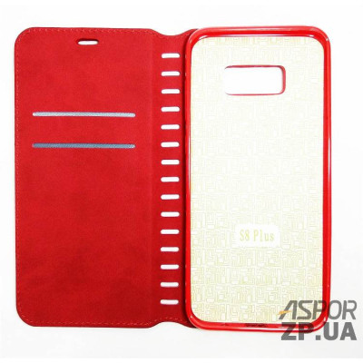 Чохол-книжка Leather Folio для Samsung S8 Plus- червоний