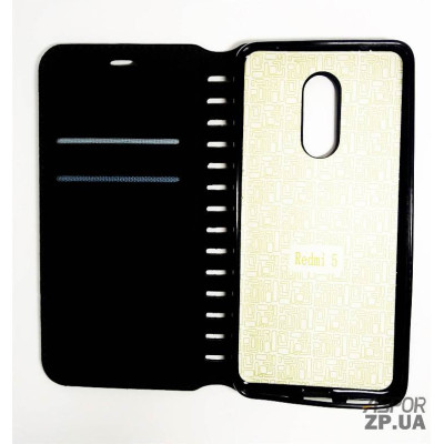 Чохол-книжка Leather Folio для Xiaomi Redmi 5- чорний