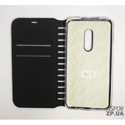 Чохол-книжка Leather Folio для Meizu 15- чорний