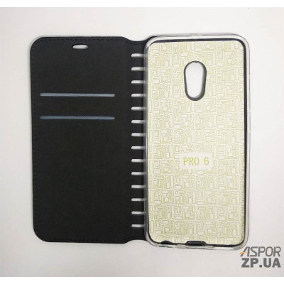 Чохол-книжка Leather Folio для Meizu Pro 6- чорний