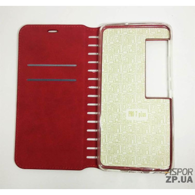 Чохол-книжка Leather Folio для Meizu Pro 7 Plus- червоний
