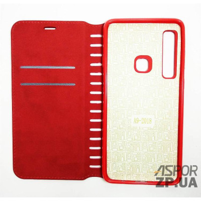 Чохол-книжка Leather Folio для Samsung A9 2018/A920- червоний