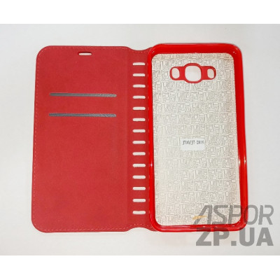 Чохол-книжка Leather Folio для Samsung J710/J7 2016- червоний