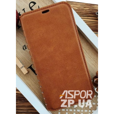 Чохол-книжка Leather Folio для Samsung M30/M305- коричневий Чохол-книжка Leather Folio для Samsung M30/M305- коричневий
