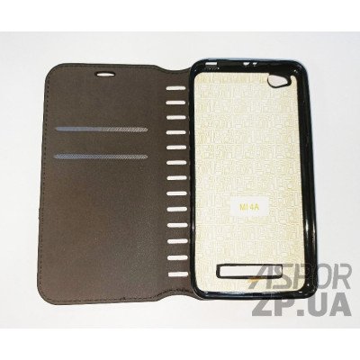 Чохол-книжка Leather Folio для Xiaomi Redmi 4A- чорний