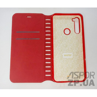 Чохол-книжка Leather Folio для Xiaomi Redmi Note 8T- червоний