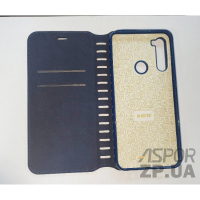 Чохол-книжка Leather Folio для Xiaomi Redmi Note 8T- синій