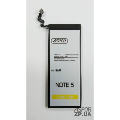 Акумулятор Aspor Premium для Samsung Note 5 / N920 (EB-BN920ABE)