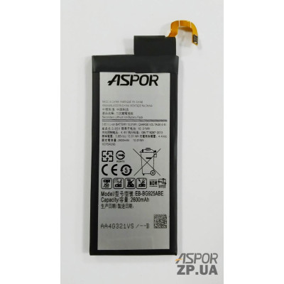 Акумулятор Aspor Premium для Samsung S6 Edge / G925 (EB-BG925ABE) Акумулятор Aspor Premium для Samsung S6 Edge / G925 (EB-BG925ABE)