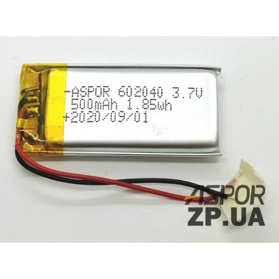Акумулятор універсальний 6*20*40mm 400 mAh Акумулятор універсальний 6*20*40mm 400 mAh