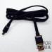 USB кабель Aspor A135 Micro Плоский Nylon 2.4A/1.2м- чорний