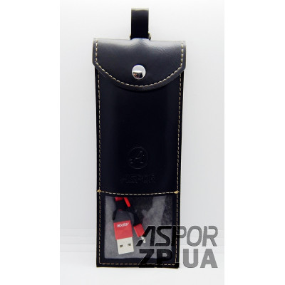 USB кабель Aspor A158 New Micro Плоский Silicon 2.4A/1.2м- червоний