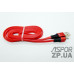 USB кабель Aspor A158 New Micro Плоский Silicon 2.4A/1.2м- червоний
