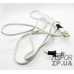 USB кабель Aspor A158 New Micro Плоский Silicon 2.4A/1.2м- срібло