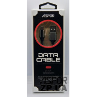 USB кабель Aspor A155 Micro 2.4A/1.2м- срібло USB кабель Aspor A155 Micro 2.4A/1.2м- срібло
