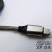 USB кабель Aspor A155 Micro 2.4A/1.2м- срібло