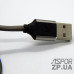USB кабель Aspor A155 Micro 2.4A/1.2м- срібло