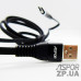 USB кабель Aspor A111 Micro 2.4A/1.2м- чорний