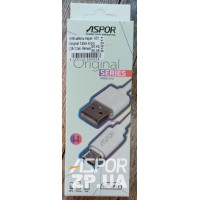 USB кабель Aspor A51 Original Cable Micro (2A/1.2м)- білий USB кабель Aspor A51 Original Cable Micro (2A/1.2м)- білий
