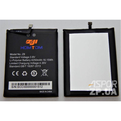 Акумулятор для HomTom Zoji Z8 (9100241) Акумулятор для HomTom Zoji Z8 (9100241)