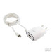 Мережевий зарядний пристрій Aspor A802 (1USB/1A) LED + USB кабель Lightning- білий Мережевий зарядний пристрій Aspor A802 (1USB/1A) LED + USB кабель Lightning- білий