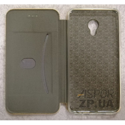 Чохол-книжка Aspor leather для Meizu M5- золотий