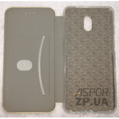 Чохол-книжка Aspor leather для Meizu M6s- золотий