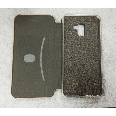 Чохол-книжка Aspor leather для Samsung A8 Plus 2018/A730- золотий