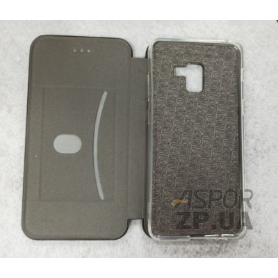 Чохол-книжка Aspor leather для Samsung A8 Plus 2018/A730- чорний