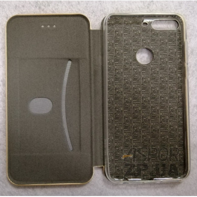 Чохол-книжка Aspor leather для Huawei Y7 2018/Y7 Prime 2018- золотий