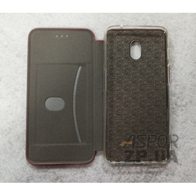Чохол-книжка Aspor leather для Meizu M6s- бордовий