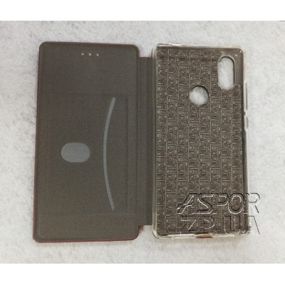 Чохол-книжка Aspor leather для Xiaomi Mi 8 SE- бордовий