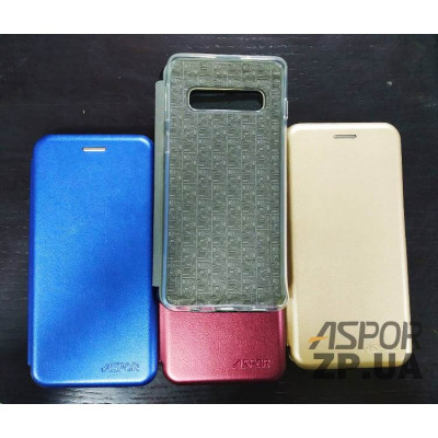 Чохол-книжка Aspor leather для Samsung S10- золотий Чохол-книжка Aspor leather для Samsung S10- золотий
