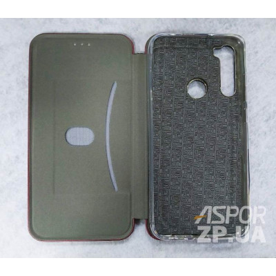 Чохол-книжка Aspor leather для Xiaomi Redmi Note 8- бордовий
