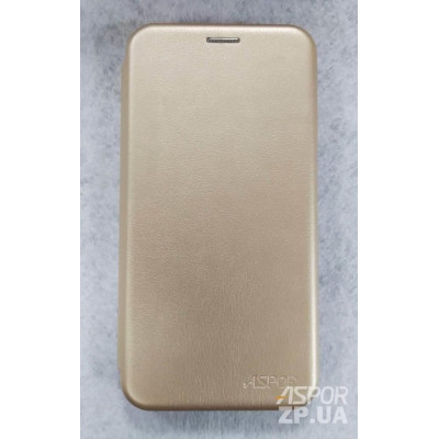 Чохол-книжка Aspor leather для Xiaomi Redmi Note 8- золотий