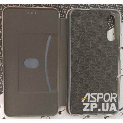 Чохол-книжка Aspor leather для Huawei P Smart Pro- рожеве золото