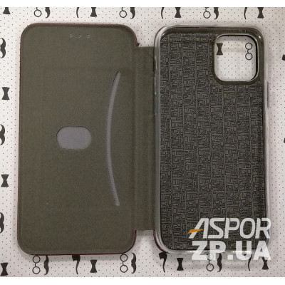 Чохол-книжка Aspor leather для iPhone 11 Pro- бордовий