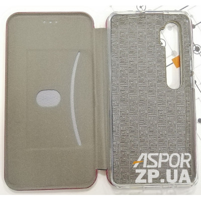 Чохол-книжка Aspor leather для Xiaomi Mi Note 10/Mi Note 10 Pro- бордовий
