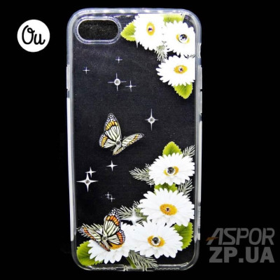 Накладка OuCase for Aspor Swarowski для iPhone 6- Ромашки Накладка OuCase for Aspor Swarowski для iPhone 6- Ромашки